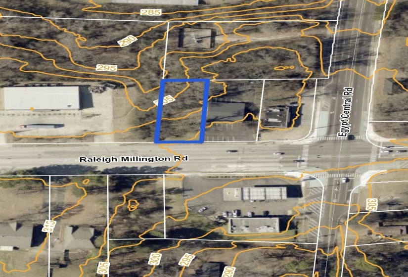 Aerial overview of property's location