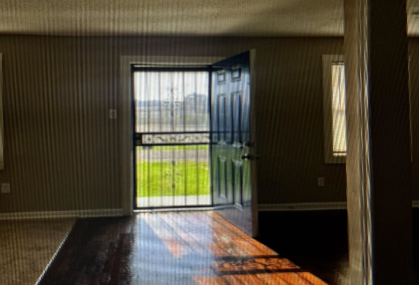 Entrance foyer with baseboards