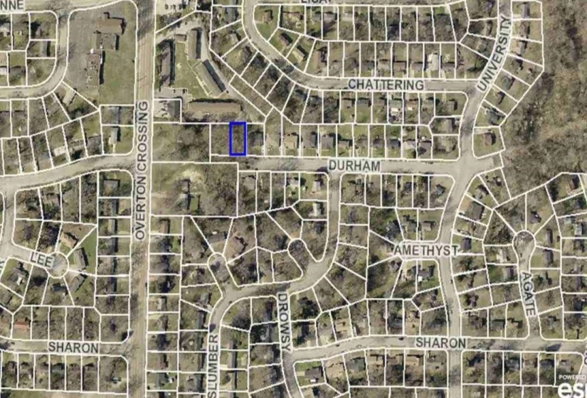 Aerial view of property's location