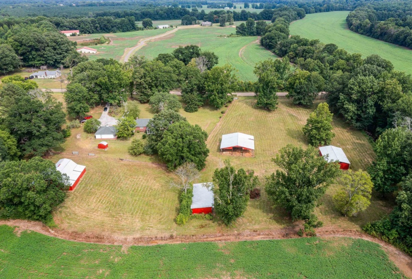 Drone / aerial view featuring a rural view
