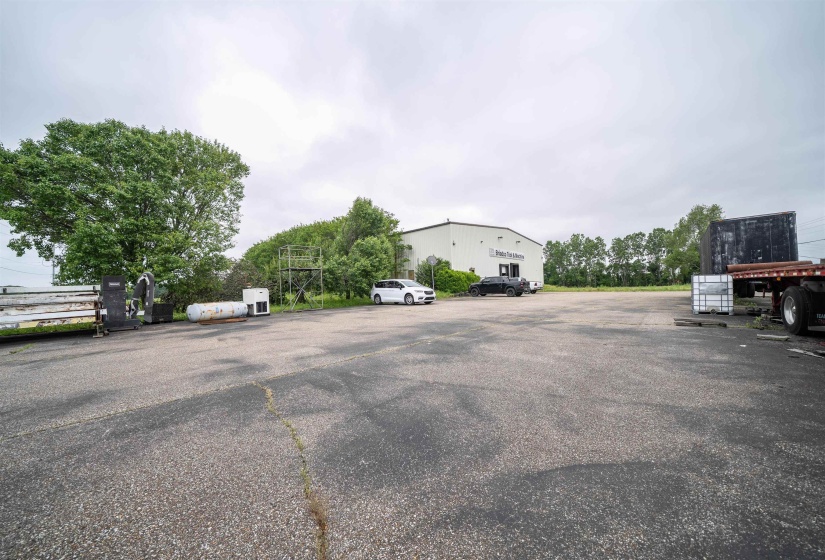 View of uncovered parking lot