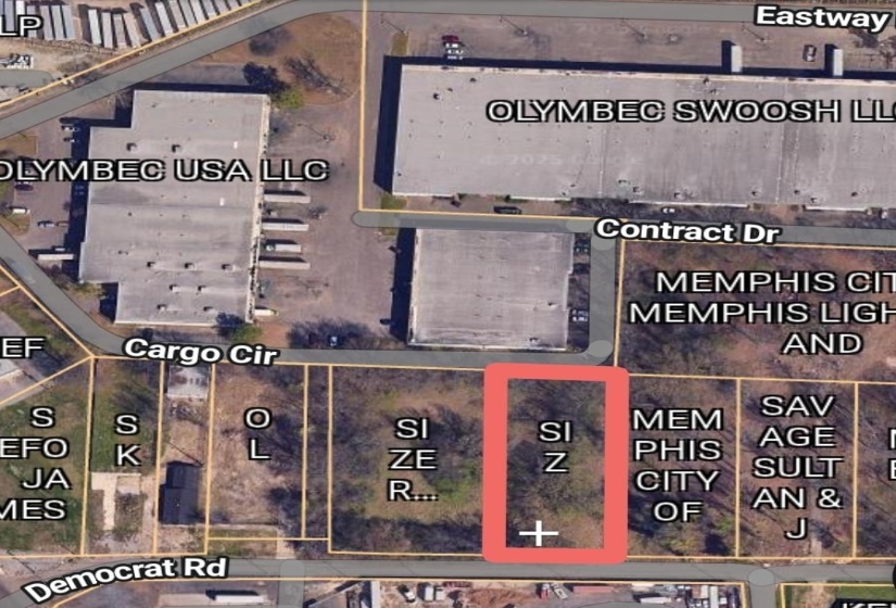 Map of property location featuring property parcel outlined
