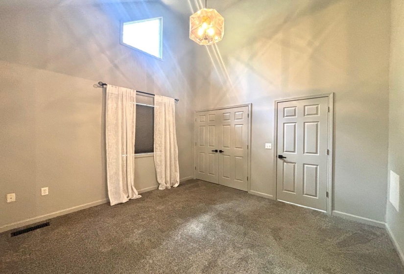 Featuring large reach in closet and ensuite bath