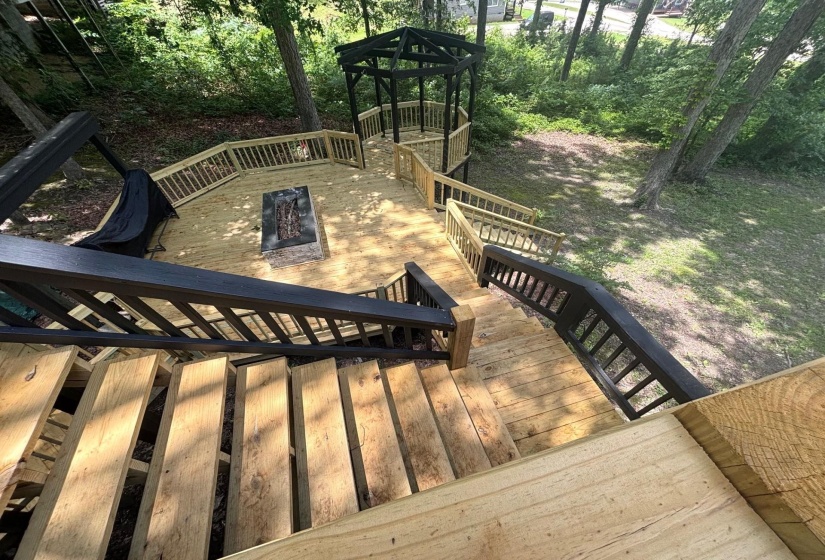 View of wooden terrace