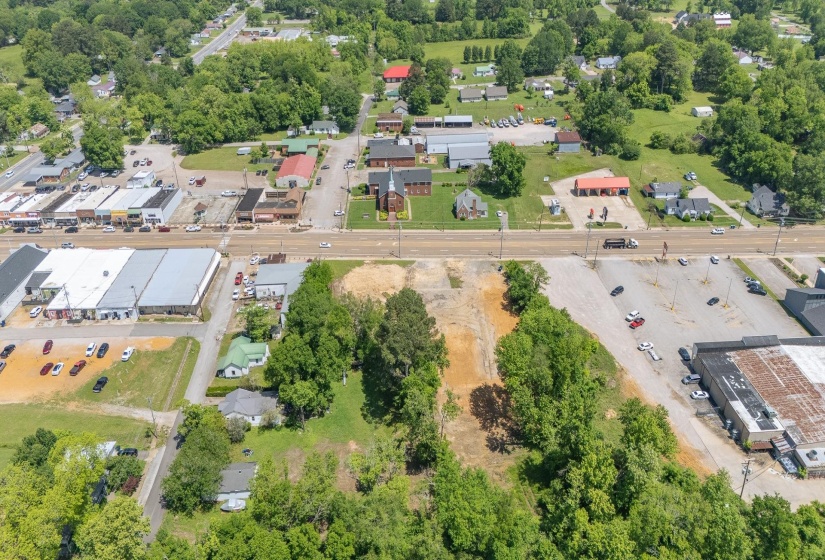 Aerial view of property's location