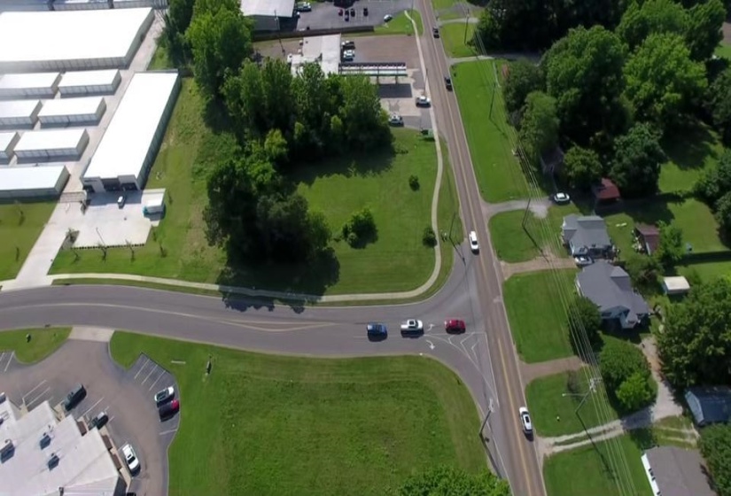 Aerial view of property's location