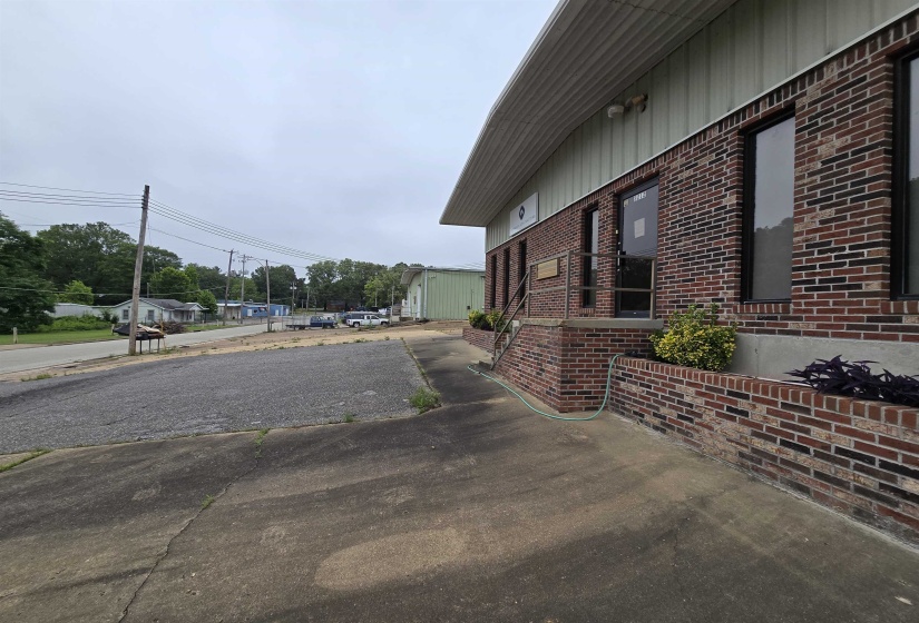 View of home's exterior with brick siding