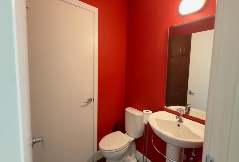 Bathroom with toilet and a sink