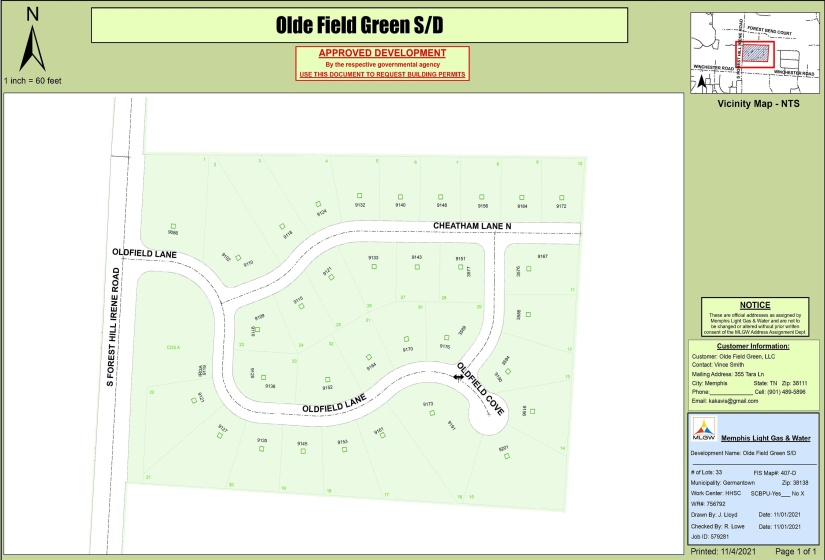 9121 OLDFIELD LN, Germantown, Tennessee 38138, ,Land,For Sale,OLDFIELD,10131787