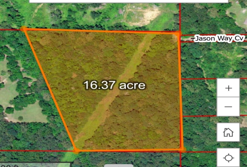 Map / location with property boundaries highlighted