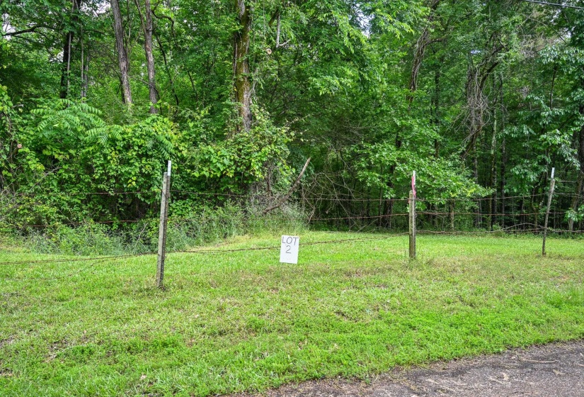 View of yard featuring a forest view
