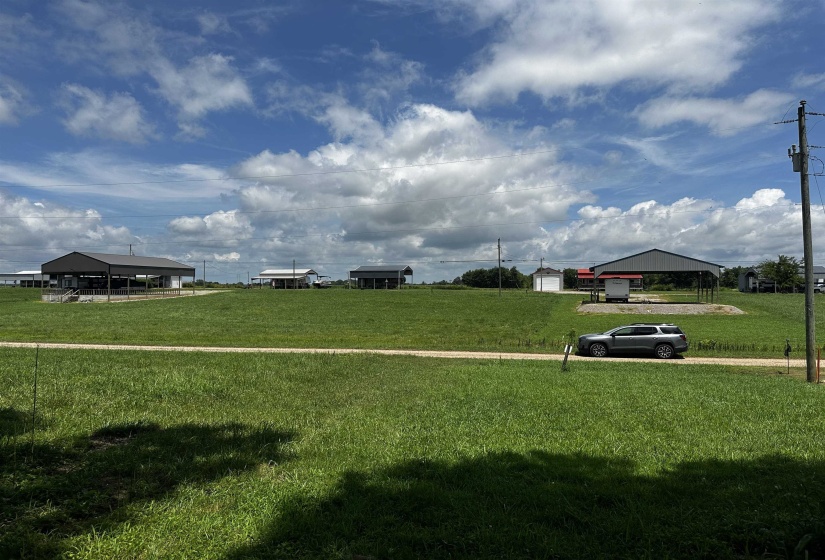 View of grassy yard featuring a gazebo