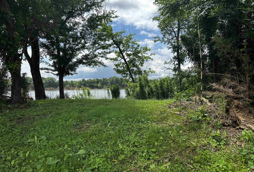 View of yard featuring a water view