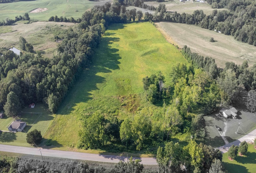 Aerial view of property's location