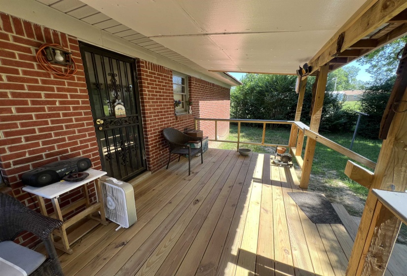 View of deck
