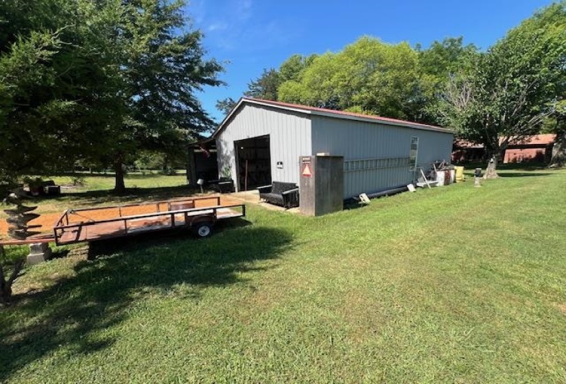 Exterior space with a yard