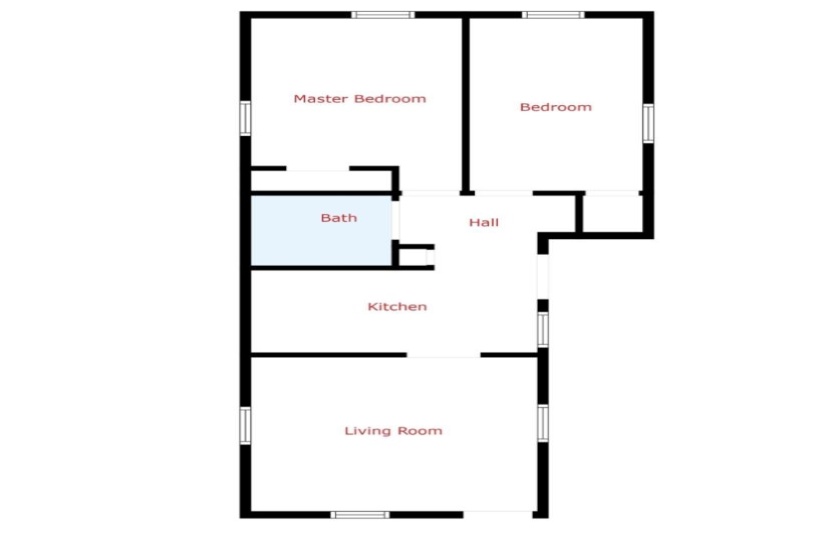 View of room layout