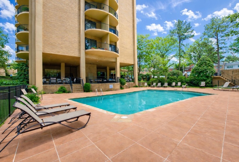 The private community pool offers a serene escape, with crystal-clear waters and a peaceful setting. Whether you’re swimming laps, unwinding with a book poolside, or catching up with neighbors, this inviting space is designed for relaxation.
