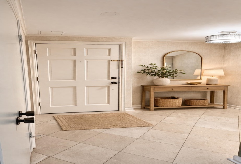 Welcome your guests into the gracious entry with marble flooring leading to the everyday living spaces.