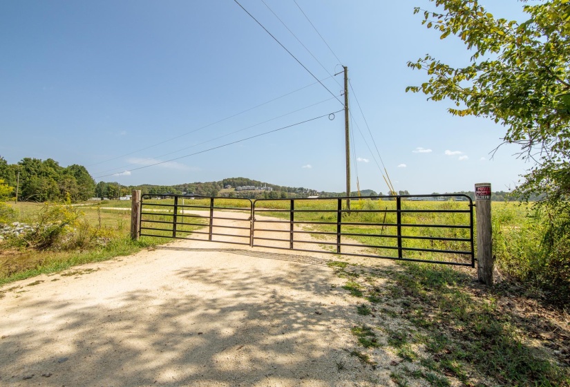 Gate with a view of countryside