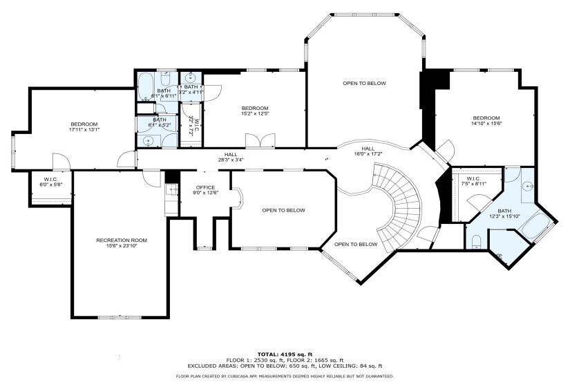 Second floor plan layout
