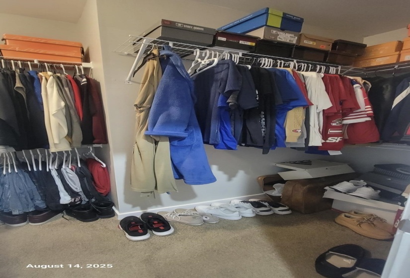 View of spacious closet