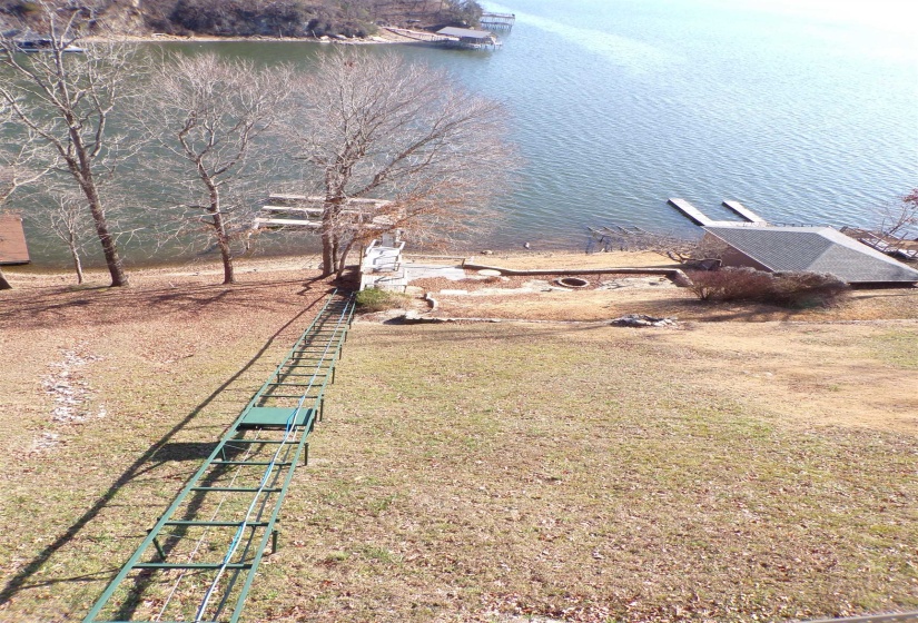 Short tram ride to dock