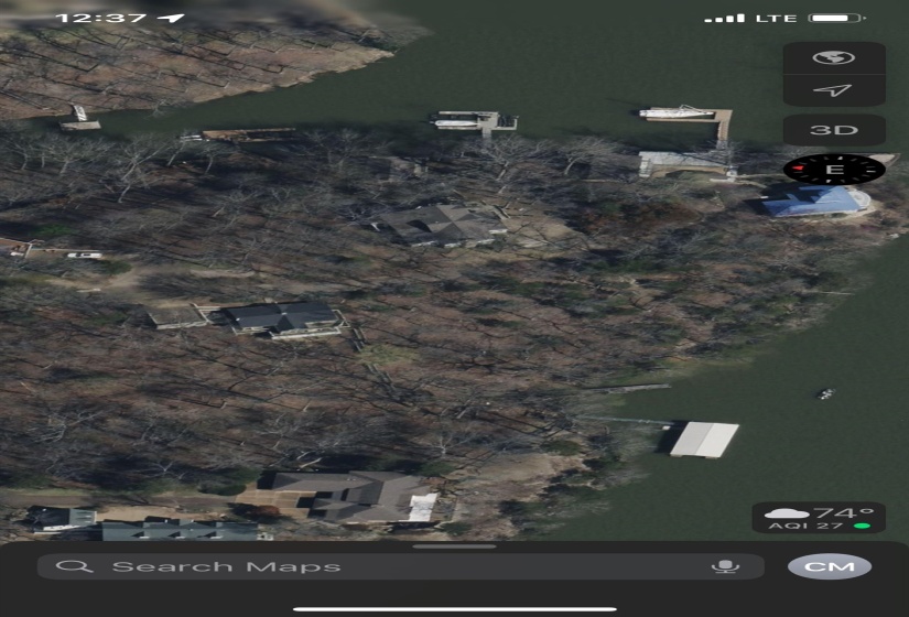 Aerial overview of property's location