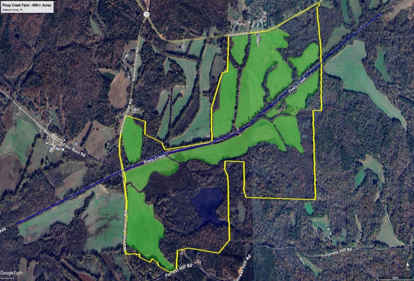 Map / location featuring property parcel outlined