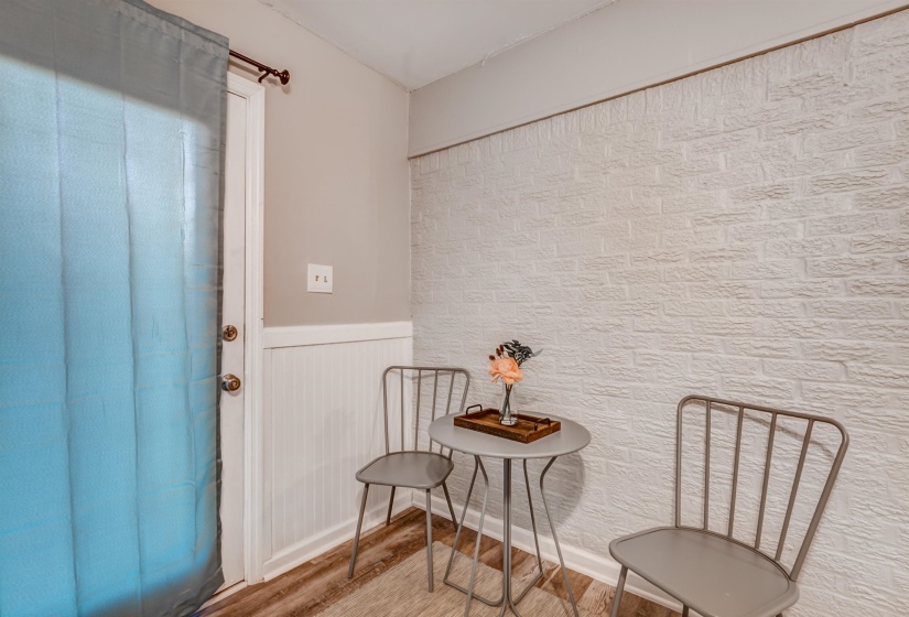 Interior space featuring hardwood / wood-style flooring