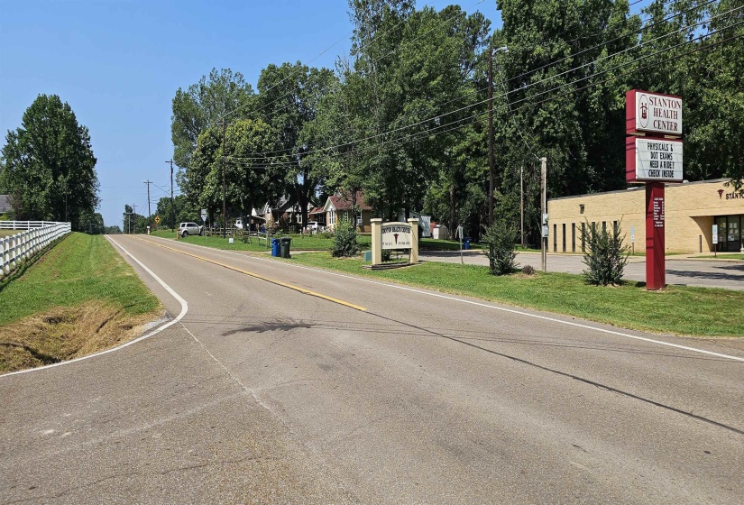 View of asphalt street