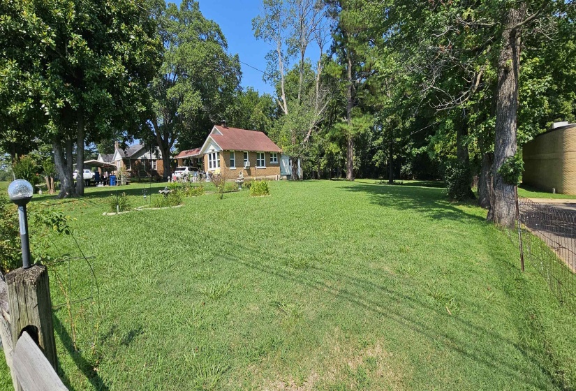 View of grassy yard