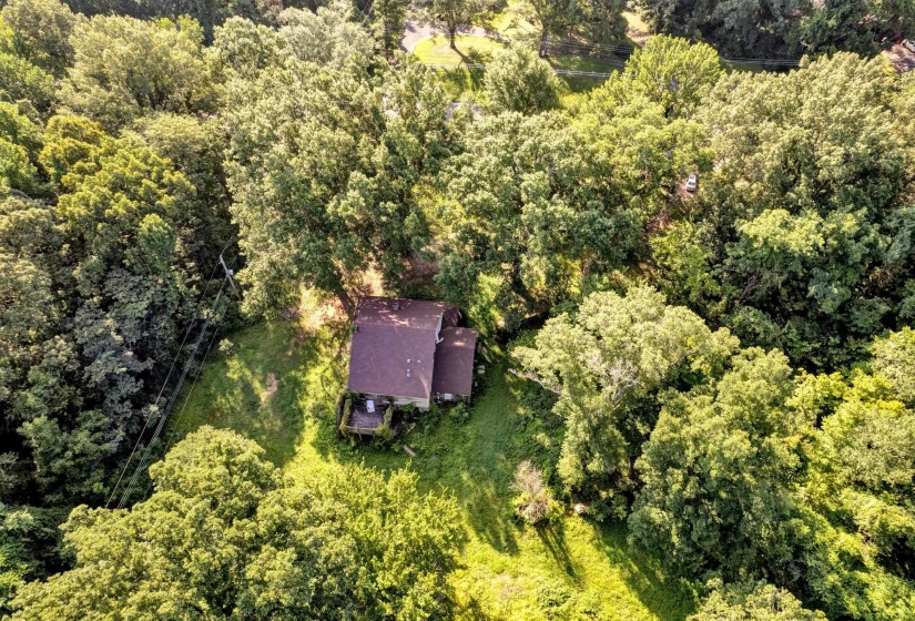Birds eye view of property