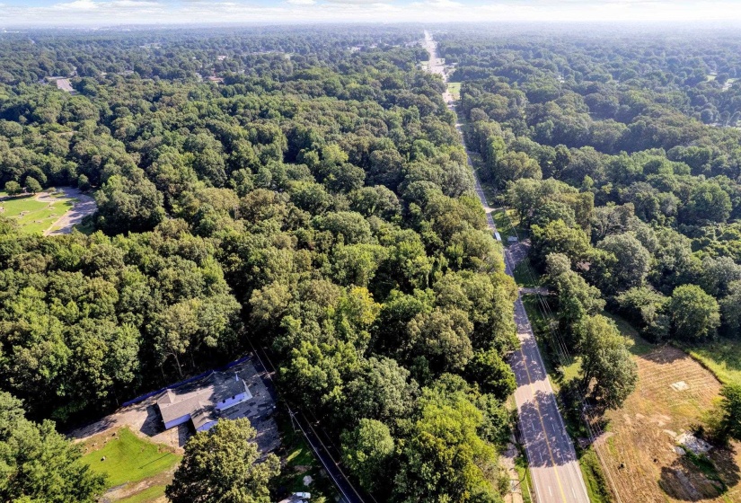 Birds eye view of property