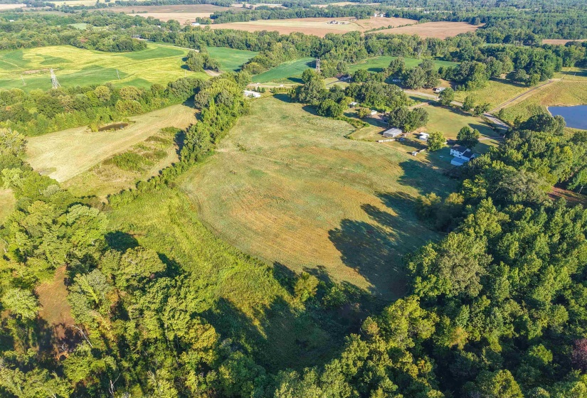 Aerial view of property's location