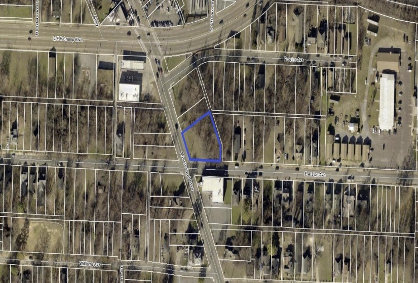 Map / location with property boundaries highlighted