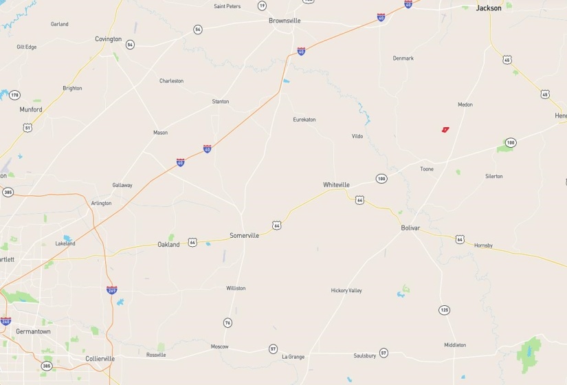 Close to Jackson and Memphis area