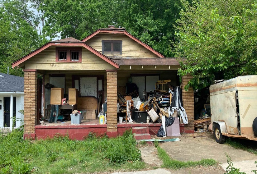 View of front facade with brick siding