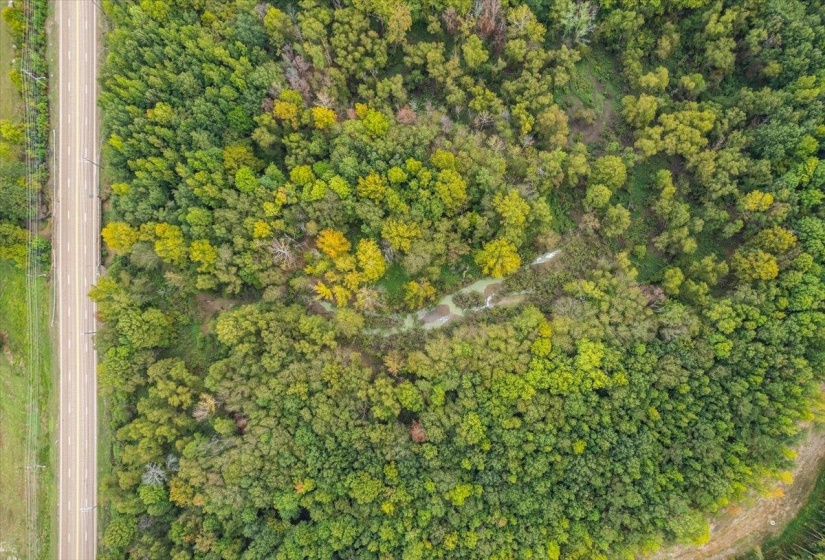 Aerial view of property's location
