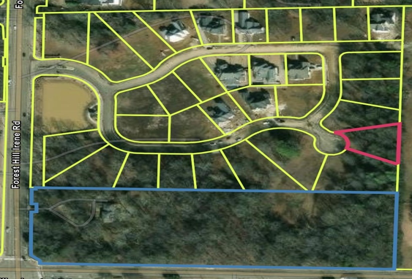 Aerial view of property's location