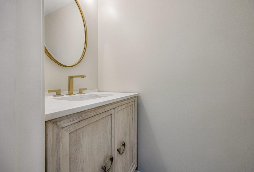 Half bath featuring vanity