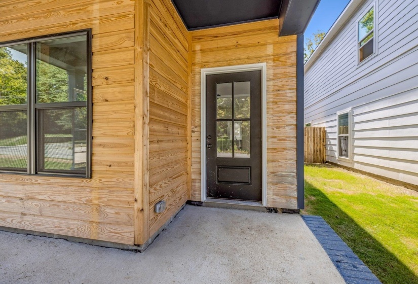 Doorway to property
