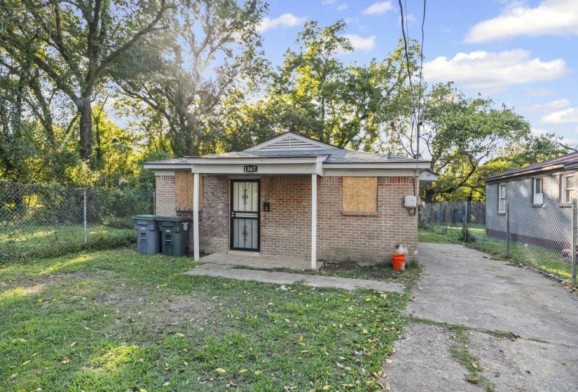 View of outbuilding