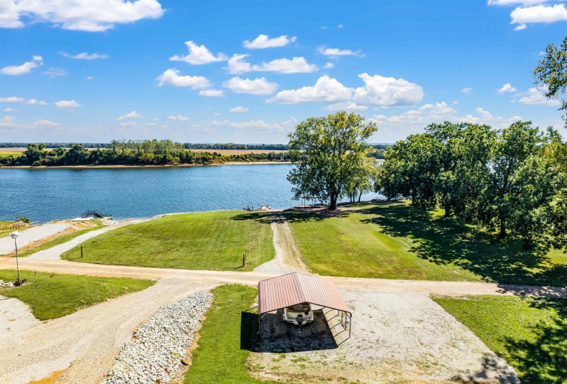 View of home's community featuring a water view