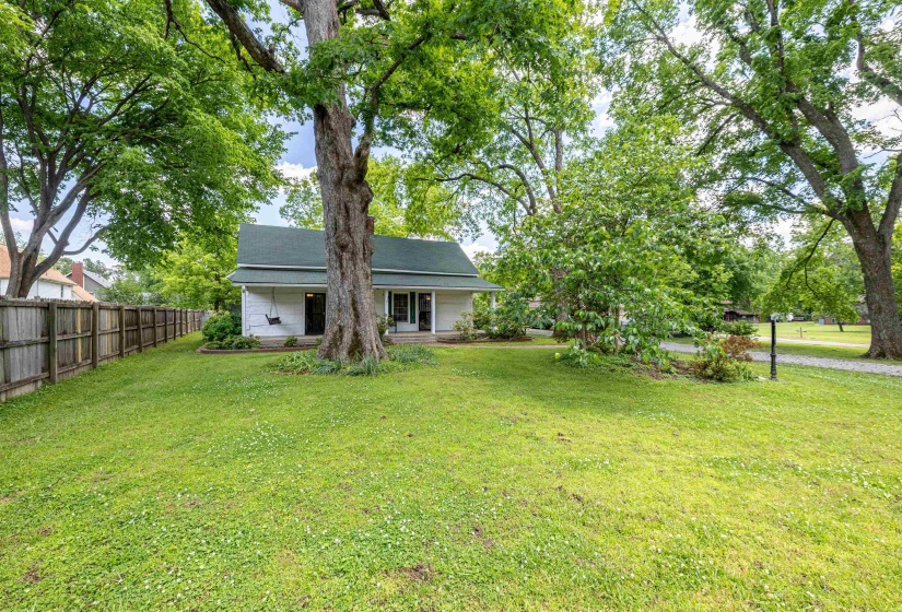View of yard featuring a porch