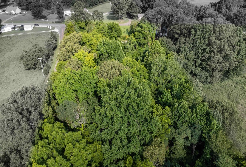 Aerial view 4.08 Acre corner lot