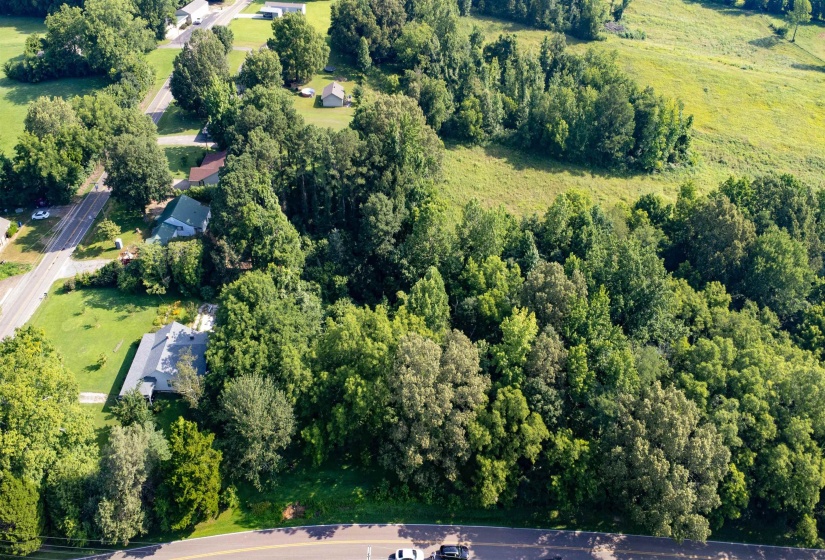 Aerial view of property and surrounding area