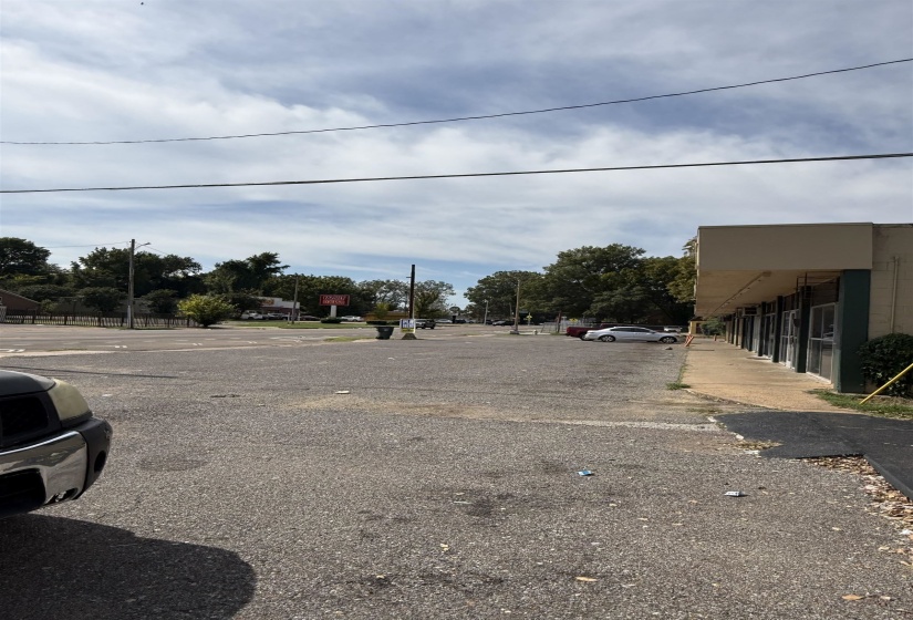 View of uncovered parking lot