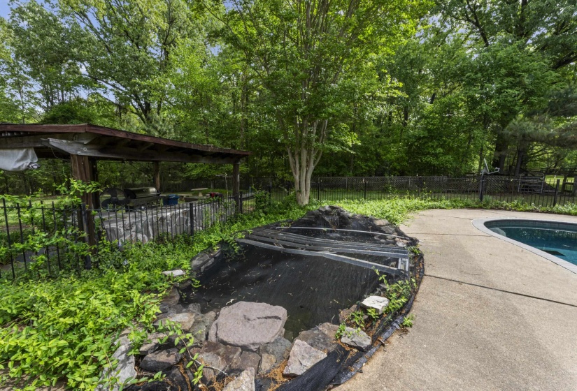 View of pool with fence, a fenced in pool, and a patio