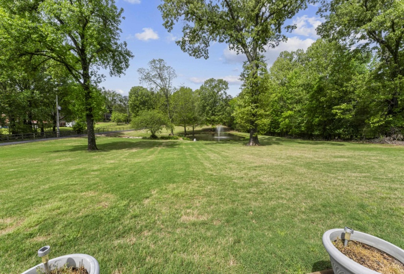 View of yard featuring a water view